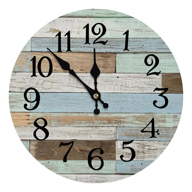 Reloj Pared Analogico Rustico Vintage 12  Estilo Maritimo 2