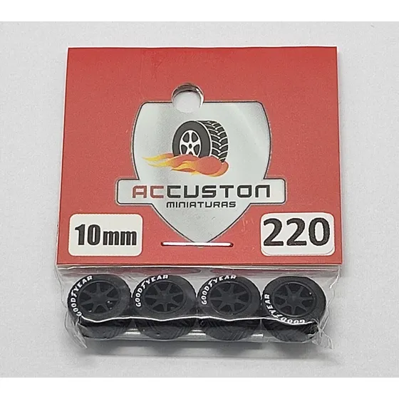 Rodas P/ Customização Ac Custon 220 - 10mm - Escala 1/64