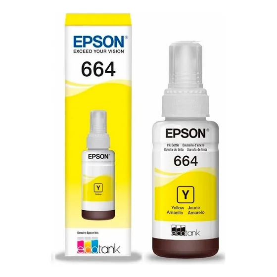 Tinta Epson Ecotank T6644 Amarillo 6500 Páginas Nnet Nx