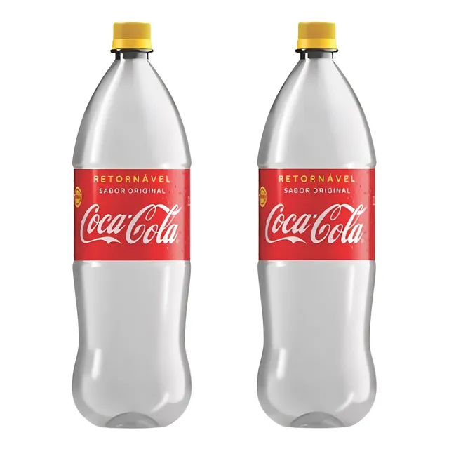 Garrafa Coca-cola Retornável 2l Vazia Kit Com 2 Unidades