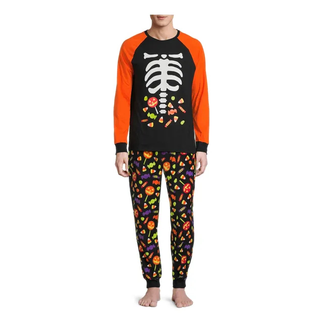 Conjunto Pijama 2pcs De Halloween Manga Larga Importado Usa
