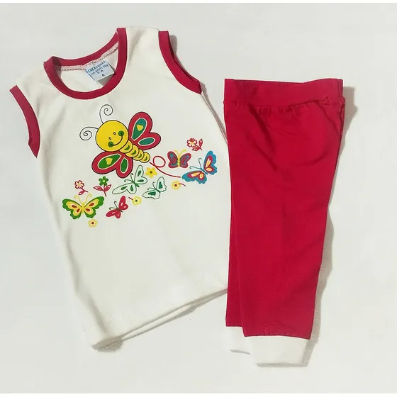 Conjunto Mono Algodón Talla 0 Niña 