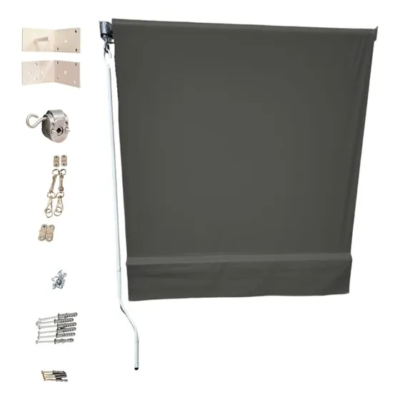 Toldo Modelo Cortina Com Tubos Completo 3,00x2,50 Garagem