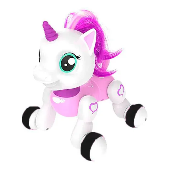 Unicornio Pony Robot Control Remoto Sonidos Y Movimiento Color Lila