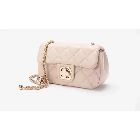 Siihenrry - Bolso De Cuero Vegano Mate Djb-0110-pk Rosa Correa De Hombro Dorado Diseño De La Tela Rayado