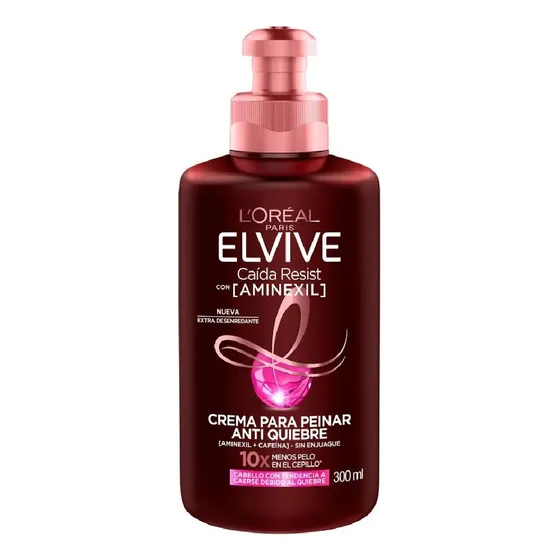 Crema Para Peinar Caída Resist Anti Quiebre Elvive 300 Ml.