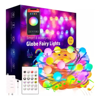 Luces Navideñas Esférica Efecto Arcoíris Audiorítmica 10 Mts Luces Navideñas Esférica Efecto Arcoíris Audiorítmica 10 Mts