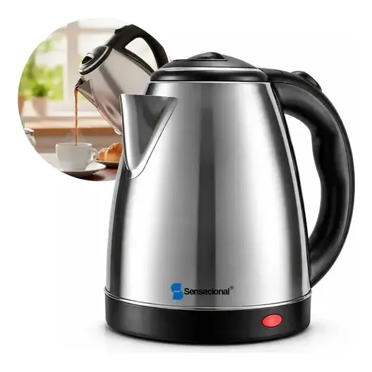 Chaleira Elétrica Inox 1,8 L Jarra Desligamento Automático