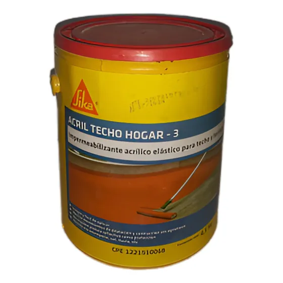 Acril Techo Hogar 3 Rojo Galon 5 Kg