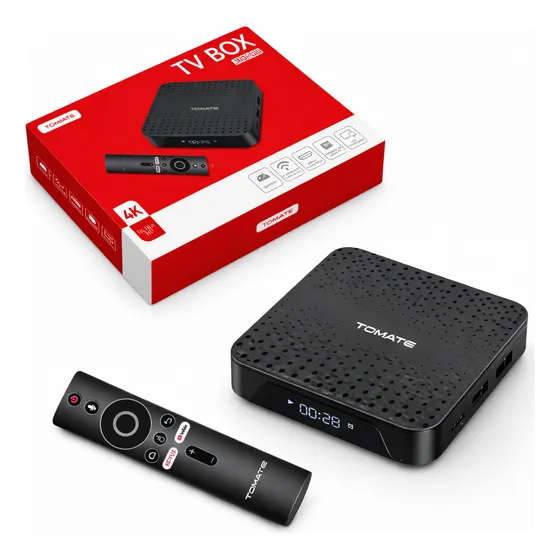 Tv Box Android 10 4k Wi-fi Dual Band 2gb+16gb Controle Voz Preto Padrão