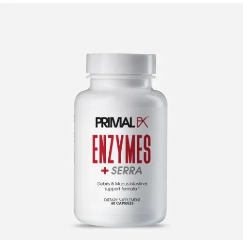 Enzymes + Serra , 60 Capsulas - Primalfx