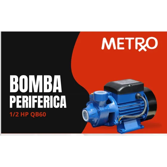 Bomba De Agua  Periférica 0.5 Hp Metrox 110v