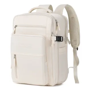 Mochila Viagem Executiva Grande Notebook Feminina Mas Branco Mochila Viagem Executiva Grande Notebook Feminina Mas Branco
