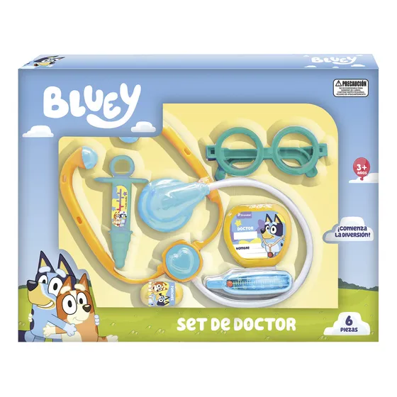 Set Doctor 6 Piezas Bluey Color Celeste