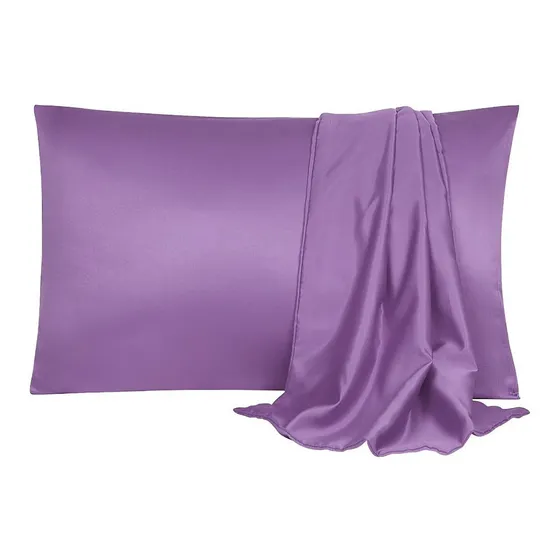 2 Fundas De Almohadas De Satén Con Cierre De Sobre Viajes
