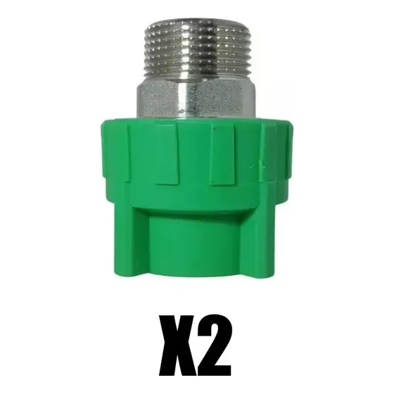 Adaptador Rosca Macho De 20mm X 1/2  Termofusion Ppr