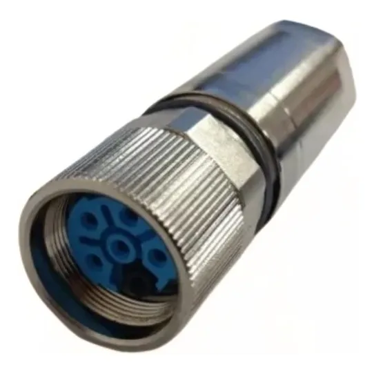 Conector Potência Servo Motor Siemens/fagor 6 Vias P/ Cabo