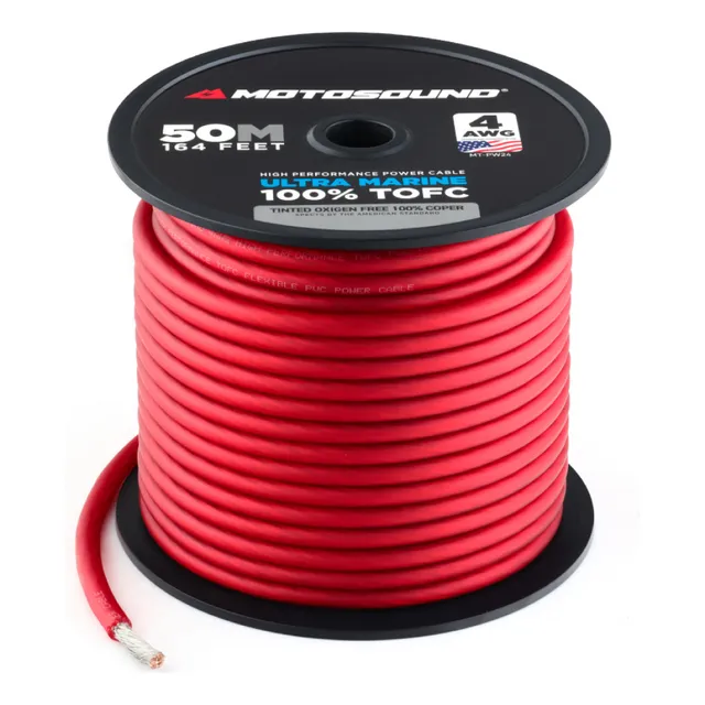 Cable Marino Rollo 50mts Ofc Calibre 4 100% Cobre Audio
