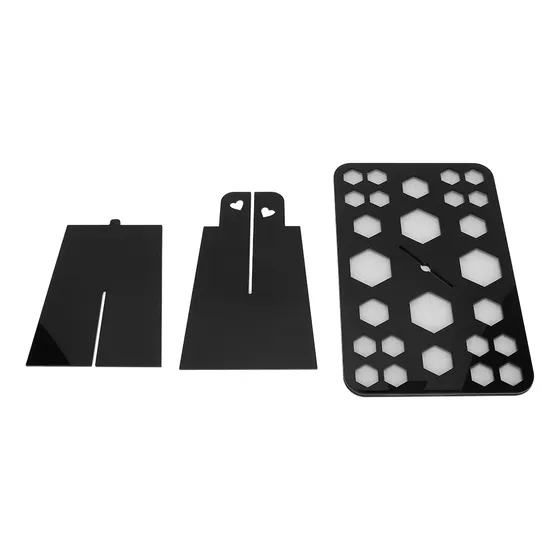 Soporte Para Secar Brochas, 26 Agujeros, Color Negro, Para M