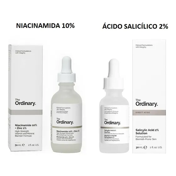 Ácido Salicílico 30 Ml + Niacinamida 30ml Set The Ordinary