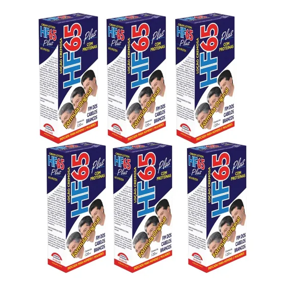 Kit 6 Loção Restauradora Hf65 Plus Unissex 120ml - Pepilon