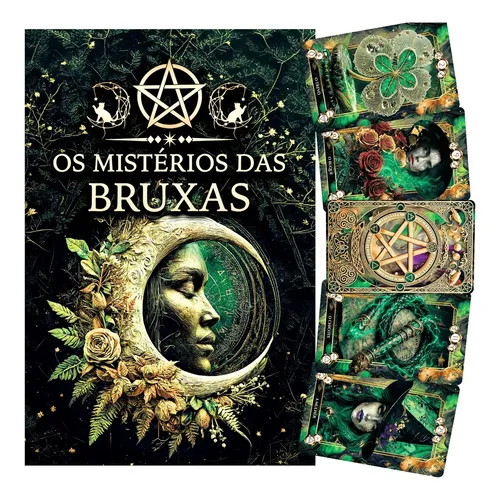 MAGICAL WITCHES　【土】 Tarot Das Bruxas Caixa Metalizada (mostruário) | MercadoLivre