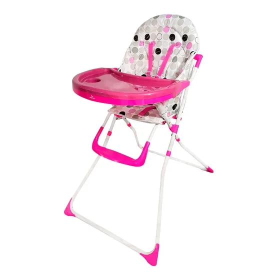 Silla Plegable  De Comer Para Bebé, Crecer Rosado