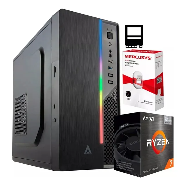 Pc Gamer Ryzen 7 5700g 8 Core Ram 32gb Ddr4 1 Tb Ssd + Wi-fi