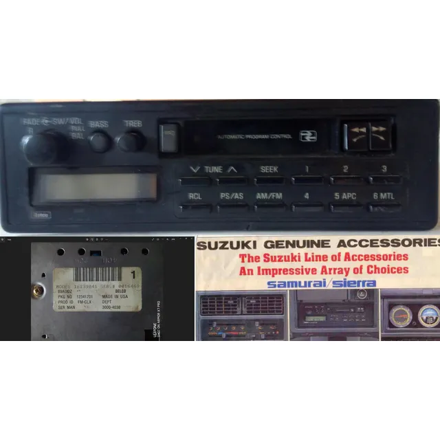 Radio Original Para Chevrolet Samurai Sj413