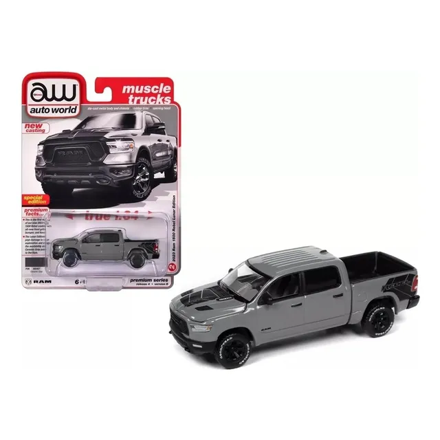 Auto World Dodge Ram 1500 Ruedas De Goma Mide 9 Cm E:1/64