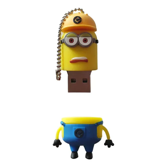 Pendrive Minion Ingeniero Con Casco 2 Ojos 32gb Usb 3.0
