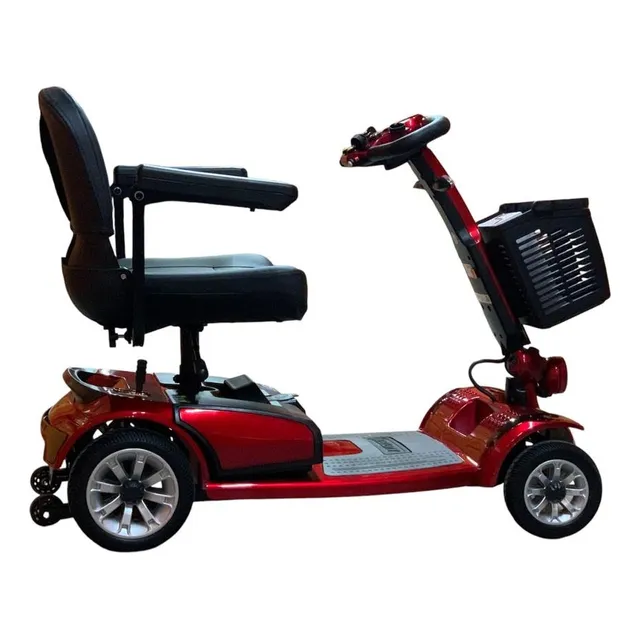 Scooter Eléctrico 4 Ruedas Transportable Invexpmedical Rojo