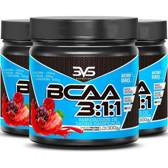 3un Bcaa Pó 3vs 3.1.1 Concentrado Com 2000mg Por Dose - 300g