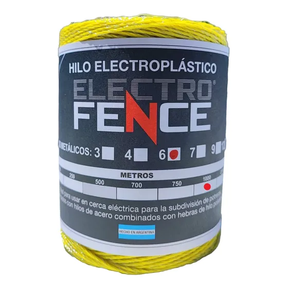 Hilo Electroplastico 6 Alambres X 1000 Mts Largo