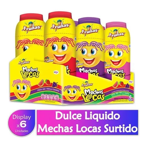 Caramelo Blando Mechas Locas Surtidas Display X6uds