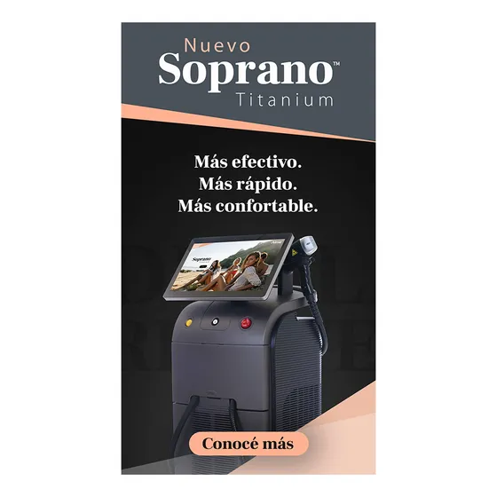 Alquiler Máquina Depilación Láser Soprano Titanium Negro