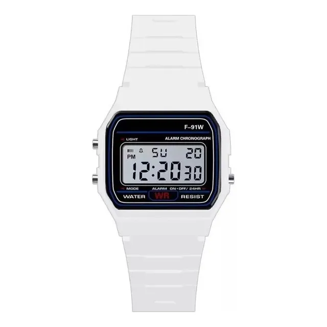 Reloj Digital Pulsera Color Con Alarma Y Luz Economico