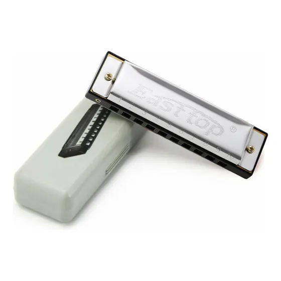 Armonica Diatonica Do Easttop 10 Agujeros 20 Notas +estuche