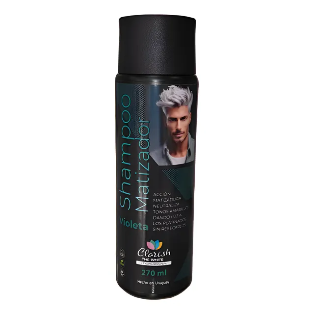 Shampoo Matizador Violeta Hombre 270ml Clarish The White