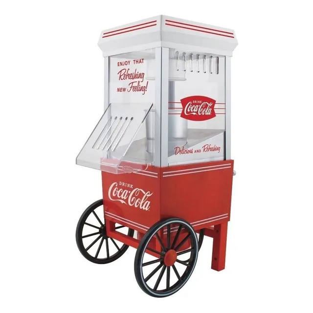 Máquina de palomitas Nostalgia OFP501COKE aire caliente roja 1.04 kW 127V