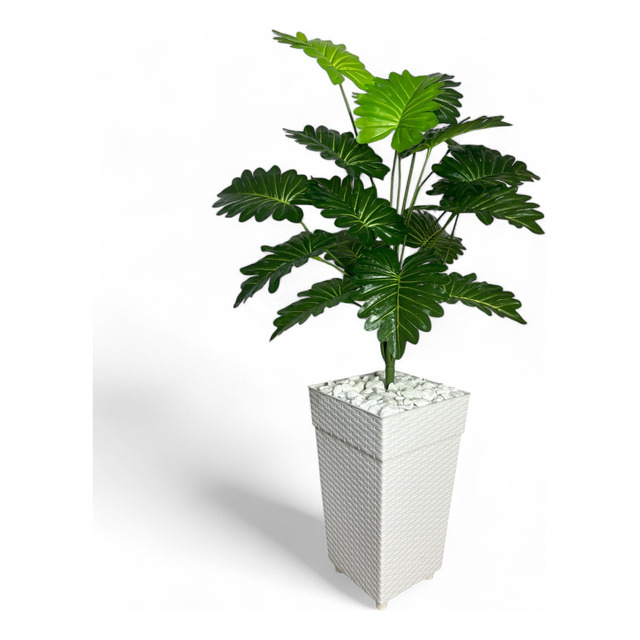 Planta Artificial Decoração Enfeite + Vaso 3d Oferta Planta Artificial Decoração Enfeite + Vaso 3d Oferta