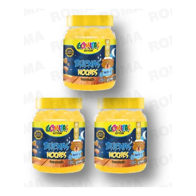 Pack 3 Gomitas Buenas Noches Niños 390 Und Sottcor Labs