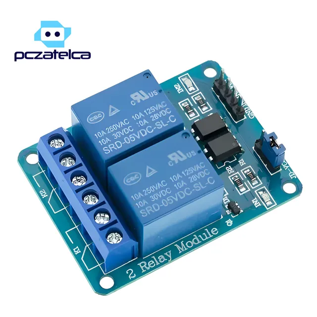 Modulo Rele 5v 2 Canales Optoacoplados Arduino Pic 