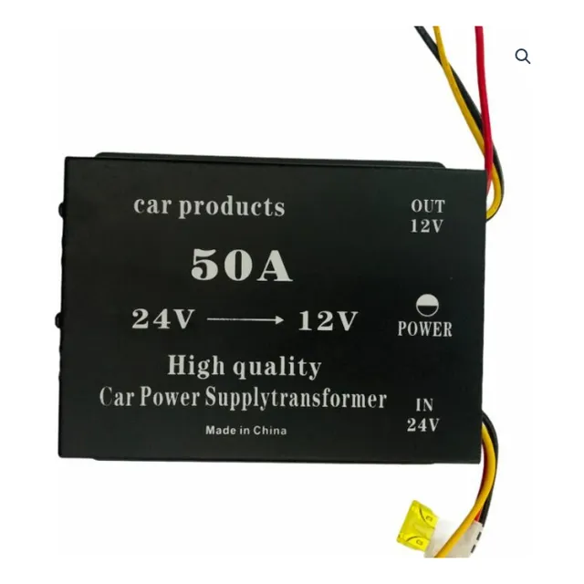 Convertidor De Voltaje De 24v A 12v 50amp