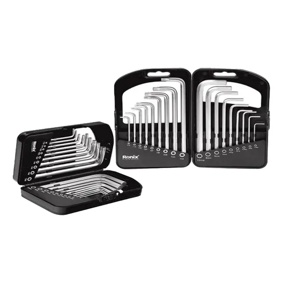 Juego De Llaves Hexagonales Ronix Largas 18 Piezas