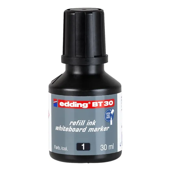 Tinta Para Marcador De Pizarra Edding Bt30 X30ml  Color Negro