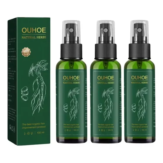 OUHOE 100 ml Tratamiento 3 uds – Reduce Caída en 15 días | Cuotas sin interés
