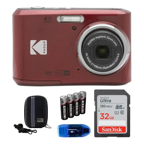 Digital Camera Kodak Pixpro Fz45-bk 16mp 4x Zoom 27mm Blue
