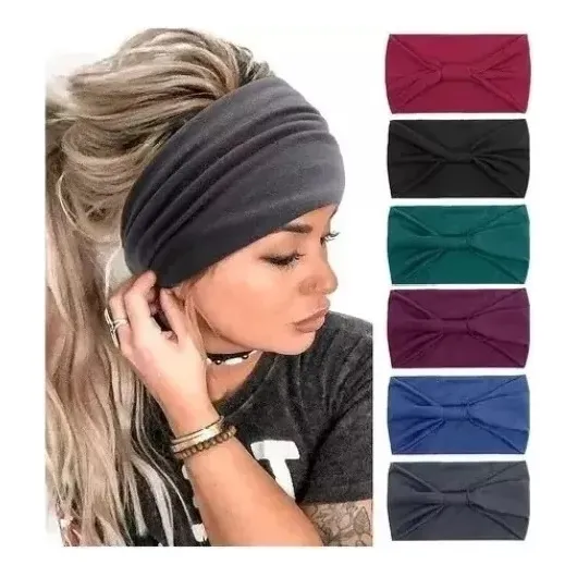 Juego De 6 Diademas Anchas Para Mujer, Deportivas, Para Yoga Color 6 Pcs A