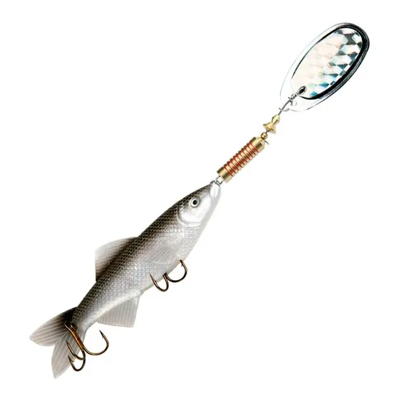 Señuelo Pesca + Cuchara Ideal Tararira Dorado Waterdog 23,5g Color Gris